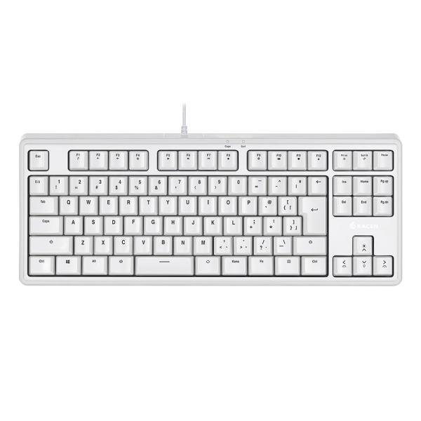 CENTURY RACEN (CRC-GMBKRGB02WT) メンブレンゲーミングキーボードTKL...