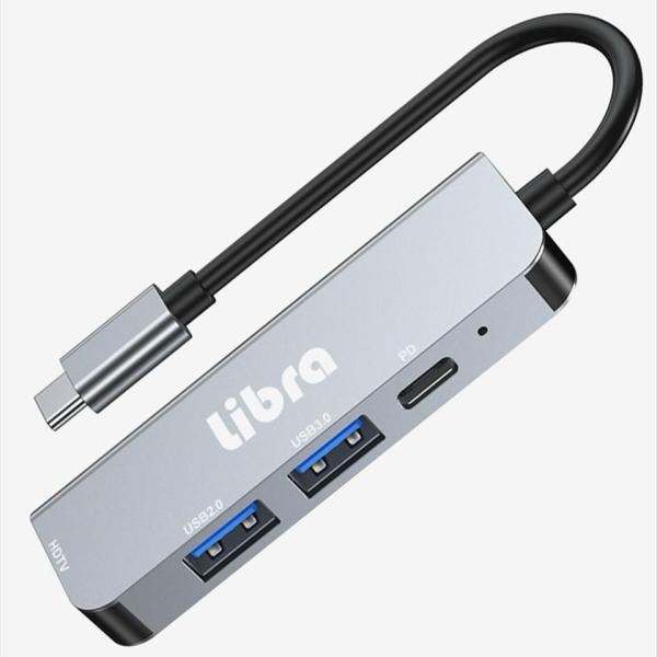 Libra (LBR-TC4DS) TypeC 4in1 ドッキングステーション (変換アダプター ...