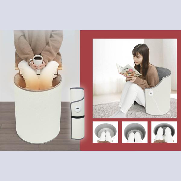 【新品】株式会社ハック (HAC4965A) 360°遠赤外線パネルヒーター ぐるっとホット