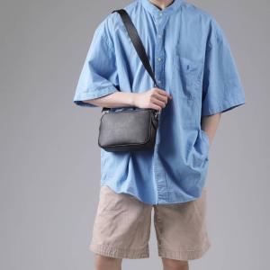 ショルダーバッグ メンズ 革 小さい 本革 ブ...の詳細画像5
