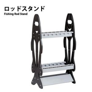 ロッド スタンド ホルダー 釣り 竿 収納 16本 ディスプレイ