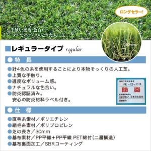 人工芝 芝丈30mm レギュラー 1m × 1...の詳細画像1