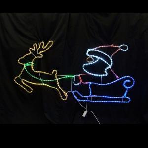 LED イルミネーション ディスプレイ 飾り 照明 ライティング クリスマス サンタ＆トナカイ 【 L2DM288 】 CR-69｜doanosoto