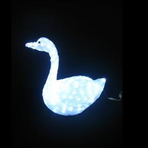 LED イルミネーション ディスプレイ 飾り 照明 ライティング クリスマス 白鳥 【 L3D361 】 CR-88｜doanosoto