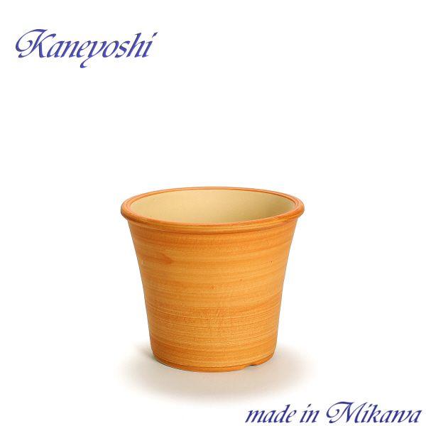 植木鉢 おしゃれ 安い 陶器 サイズ 19cm ブーケ 6号 オレンジ 室内 屋外 レンガ 色