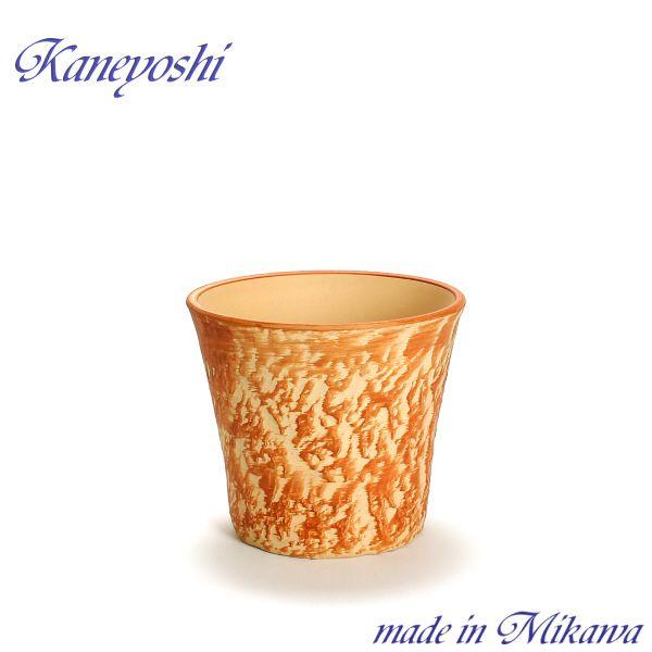 植木鉢 おしゃれ 安い 陶器 サイズ 19cm ロックガーデン 6号 オレンジ 室内 屋外 レンガ ...