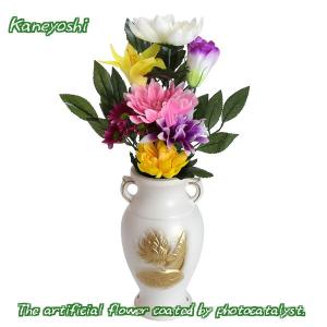 ▼　お供えの花　仏花　フラワーギフト　光触媒　仏花ブッシュＶＩ　　花瓶付