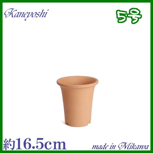 植木鉢 陶器 素焼並ラン鉢 5号 おしゃれ サイズ 16.5cm 排水 通気 素焼鉢 蘭 栽培 安く...