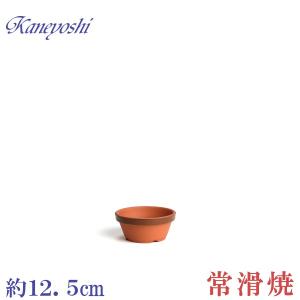 植木鉢 おしゃれ 安い 陶器 サイズ 12cm ダ温鉢 浅 4号 レンガ色 室内 屋外 テラコッタ 色 国産 日本製｜docchan