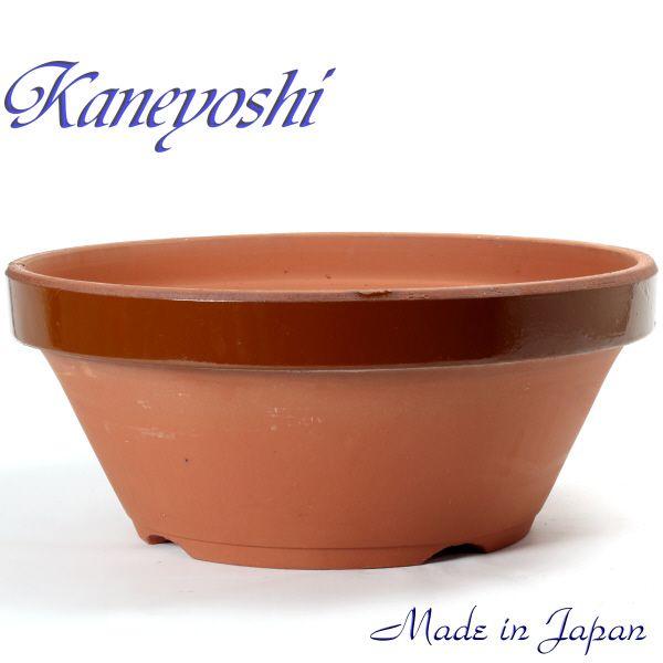 植木鉢 おしゃれ 安い 陶器 サイズ 61cm ダ温鉢 浅 20号 レンガ色 室内 屋外 テラコッタ...