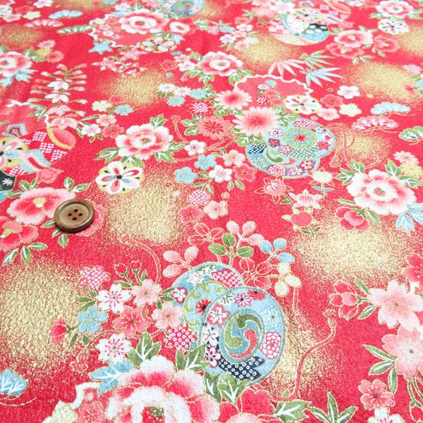 エンボスプリント(開花　赤)