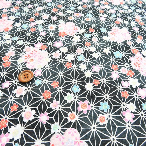 リップルプリント(桜　黒)