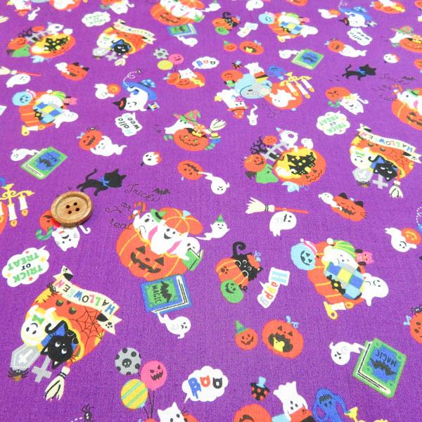 ハロウィン　スケアープリント(パープル)