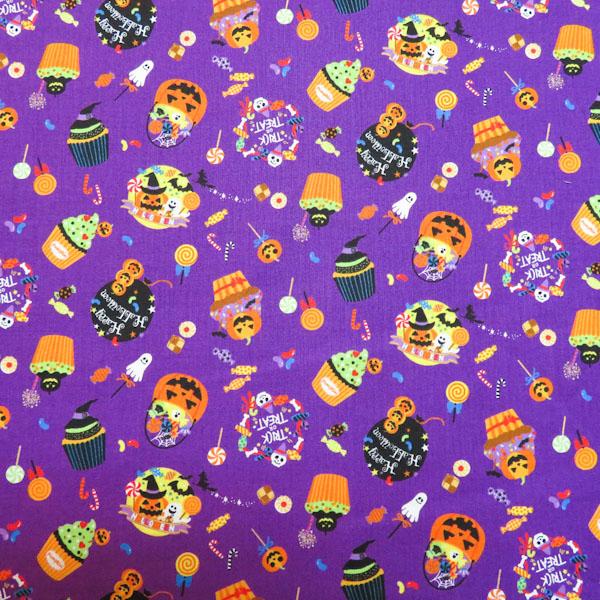 ハロウィン　スケアープリント(パープル)