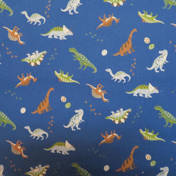 CBポプリンプリント(恐竜　ネイビー)