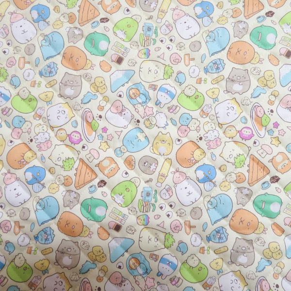 すみっこぐらし　オックスキルティング(イエロー)