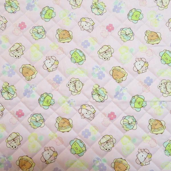 すみっコぐらし　オックスキルティング(ピンク)