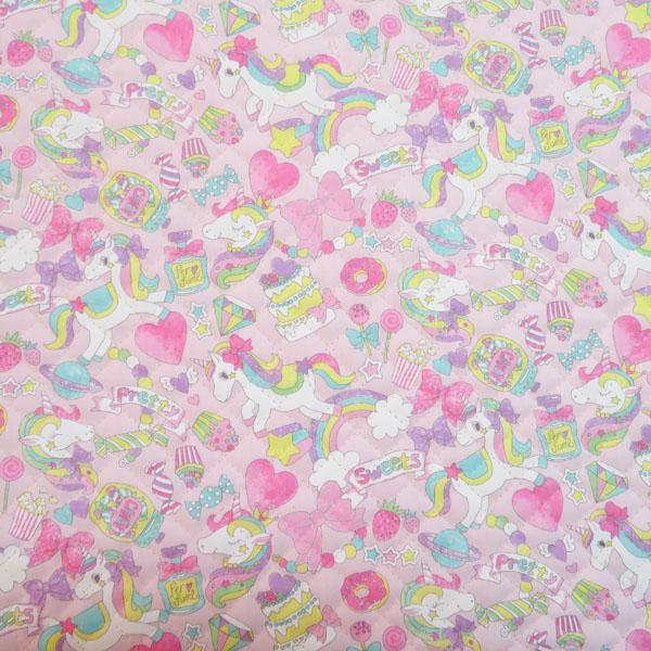 CBポプリンキルティング(ユニコーン　ピンク)