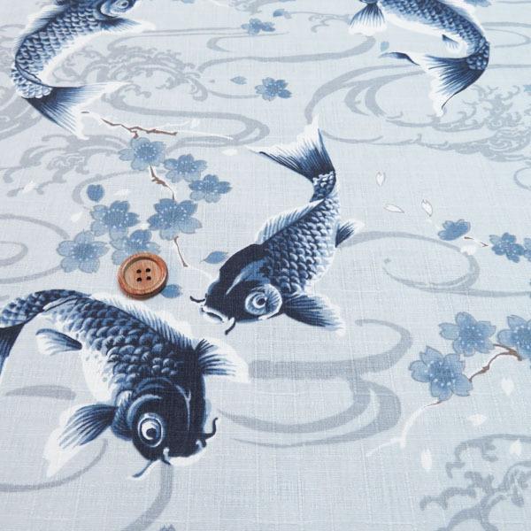 サザンクロスプリント(鯉　グレー)