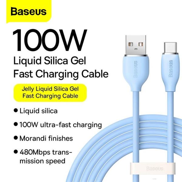 Baseus USB-A to USB-C 100W 20V/5A 超高速充電 ケーブル MacBo...