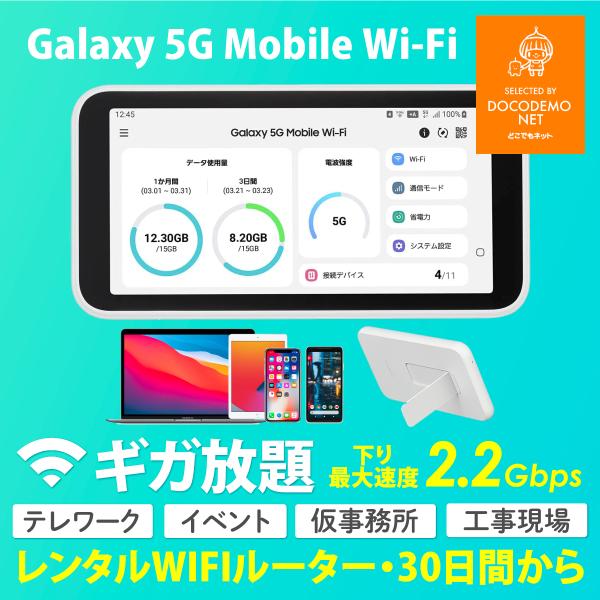 延長プラン WiFi レンタル WIMAX2+ ギガ放題 Galaxy 5G Mobile ギガ放題...