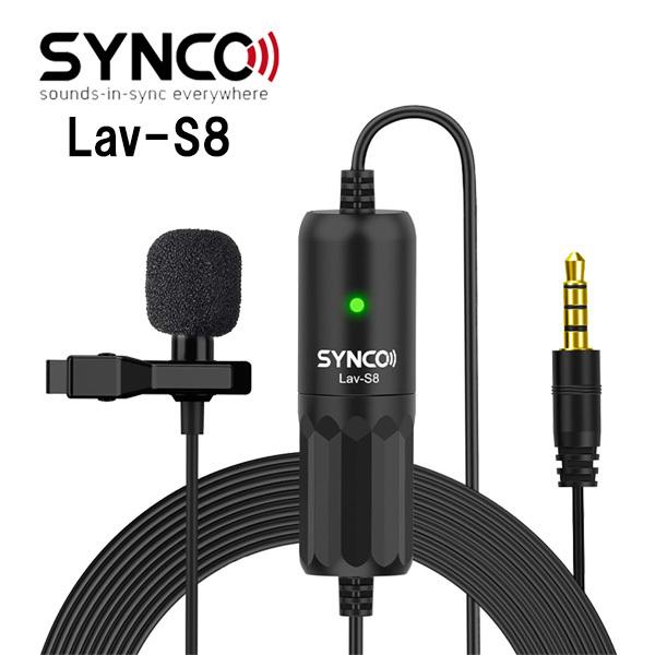 SYNCO Lav-S8 コンデンサーピンマイク タイプc ラベリアマイクロホン 音声モニタリング ...