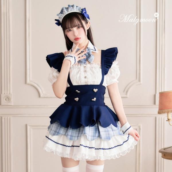 [正規品]【予約-6月下旬頃より順次発送予定】【藤咲凪着用】メイド服 ウェイトレス コスプレ ハロウ...