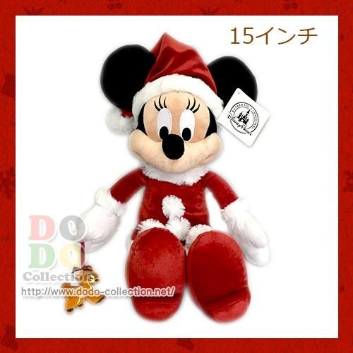 サンタミニー　ぬいぐるみ　ディズニークリスマス　2016年　アメリカディズニーパーク　限定　グッズ　...