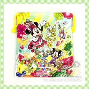 ディズニーサマーフェスティバル　2016年　メインデザイン　きんちゃく　東京ディズニーシー限定　グッズ　お土産