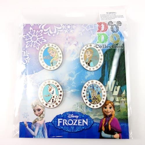 アナと雪の女王　ピンバッジ4点セット　アメリカディズニーパーク限定　グッズ　お土産