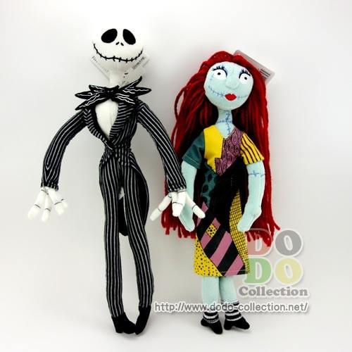 ナイトメアー・ビフォア・クリスマス　ジャック＆サリーぬいぐるみセット　Mサイズ　アメリカディズニーパ...