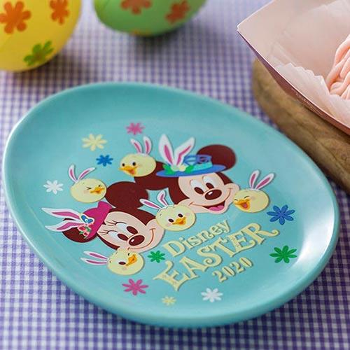 スーベニアプレート　うさピヨハッピーイースター　2020年　東京ディズニーシー限定