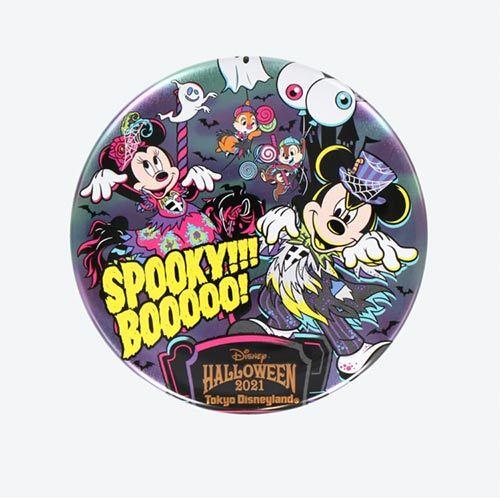 缶バッジ　ディズニーハロウィン2021　ゴースト流グッズ　東京ディズニーランド限定　グッズ　お土産