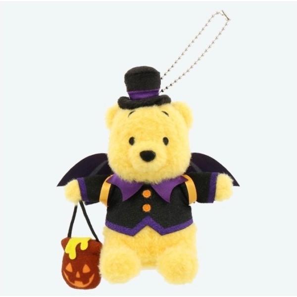 くまのぷーさん　コウモリ　ぬいぐるみバッジ　ディズニーハロウィン2024　東京ディズニーリゾート限定...