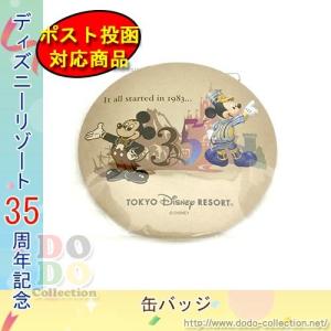 思い出がつまったデザイン　缶バッジ　東京ディズニーリゾート35周年　限定　　｜dodo-collection