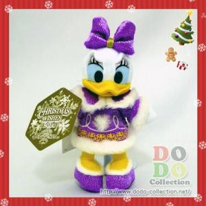 デイジー　ぬいぐるみバッジ　カラー・オブ・クリスマス　2014年　東京ディズニーシー　限定　グッズ　お土産｜dodo-collection