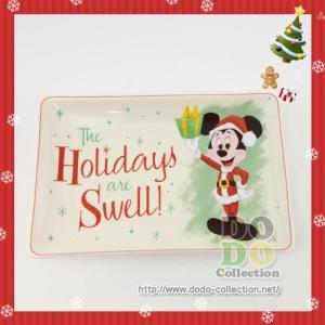 ミッキー　ミニプレート　ディズニー　クリスマス　アメリカディズニーパーク　限定　グッズ　お土産｜dodo-collection