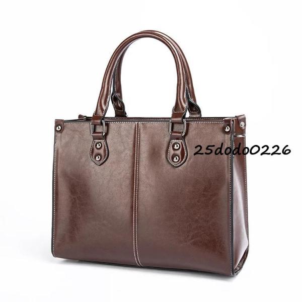 本革　トートバッグ　レディース　レザーバッグ　ショルダーバッグ 革バッグ　かばん　通勤 通学　大人　...