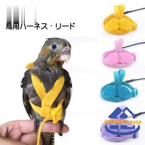 鳥用ハーネス リード ペット用品 ペットグッズ?オウム 鸚鵡 インコ ハト 縄 ロープ 調節可能 天使 羽 翼 かわいい お散歩 お出かけ トレーニン｜dodonuts-shop