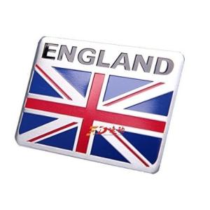 エンブレム イギリス 国旗 アルミ製 プレートステッカー デコレーションステッカーラベル