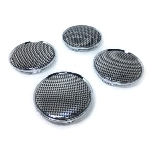ホイール センターキャップ シール 汎用 カーボン 柄 外径...