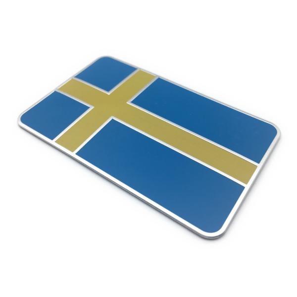スウェーデン 国旗 金属製 エンブレム ステッカー シール ボルボ サーブ
