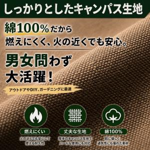 エプロン キャンプ 作業エプロン ガーデンエプ...の詳細画像2