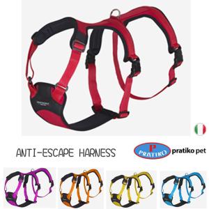PRATIKO プラティコ アンティエスケープハーネス サイズ1 小型犬　中型犬 クッション入り超軽量ハーネス ペット ペットグッズ 犬用品 胴輪
