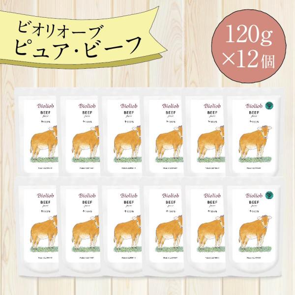 ビオリオーブ ピュア ビーフ (120g×12個) ウエットフード 犬 ヘルマン ドック フード 犬...