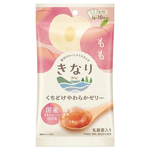 きなり　くちどけやわらかゼリー　もも　5ｇ×10本入り