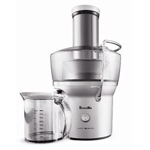 Breville BJE200XL Juice Fountain Compact, Centrifugal Juicer, シルバー, 10" x