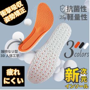 インソール 衝撃吸収 低反発 疲れにくい 一体形成 ソフトクッション サイズ調整可能 メンズ レディース 登山　立ち仕事 安全靴 スニーカー ブーツ