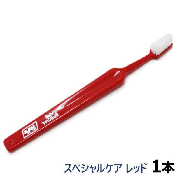 Tepe テペ 歯ブラシ スペシャルケア レッド×1本 犬 歯磨き ハブラシ デンタルケア 歯 お手...
