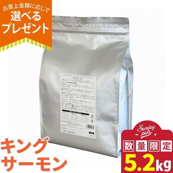 サンデーペッツ ドッグフード ジェントルベイク グレインフリー キングサーモン 5.2kg 犬 ドッ...